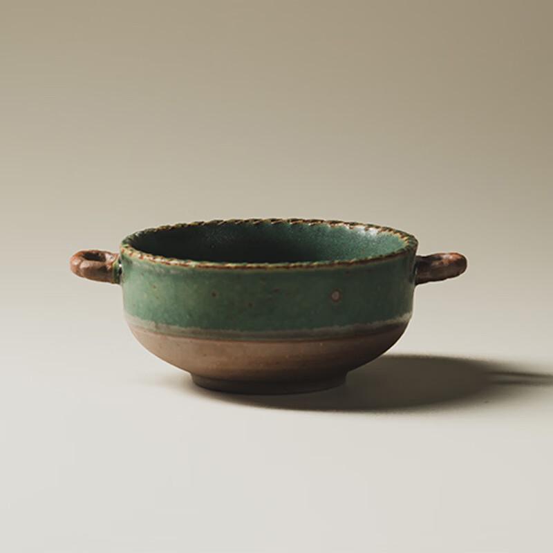 Ceramic Double Handle Soup & Salad Bowl