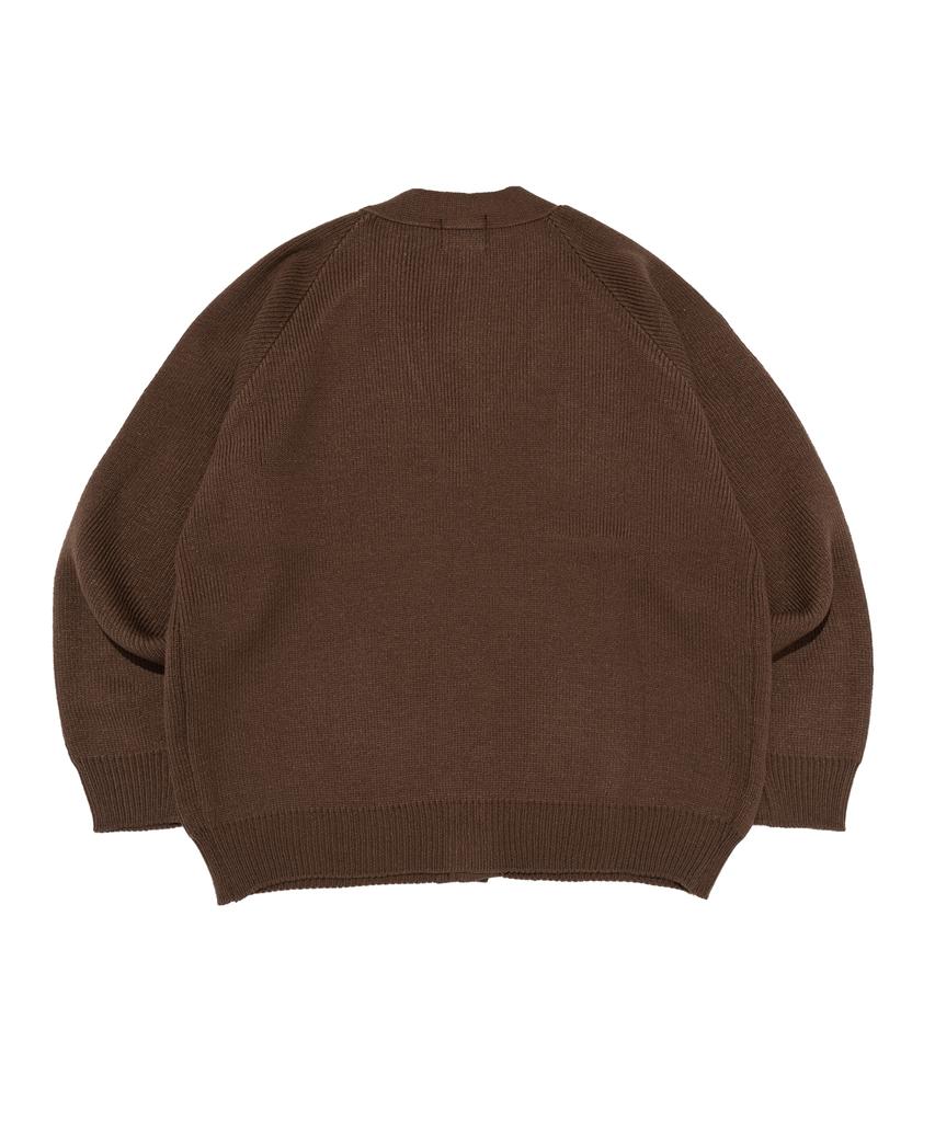 Cargobros Heritage Knit V-Neck Cardigan (Brown)