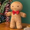 Adorable Christmas Gingerbread Man Plush Toy Pillow Doll Ornament