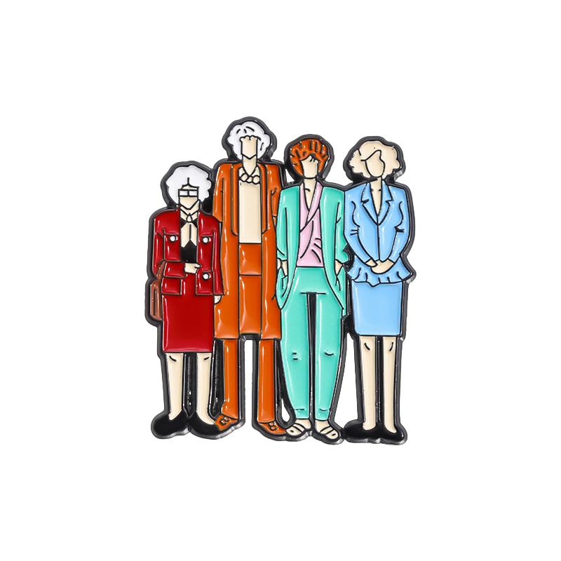 

Эмалевые значки с изображением ТВ-персонажей 90-х, Индивидуальные броши, Значки на лацкан, Одежда, Смешные украшения, Подарок для детей, Друзей