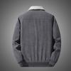 Inverno novo velo quente grosso jaquetas masculinas moda gola de pele casaco de veludo masculino outono outwear militar jaqueta casual