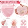 300 Pcs Heart-shaped Jewelry Strange Bag Small Jewelry Transparent Resealable Cute Treat Bags for Business Wedding Birthday Festival Party