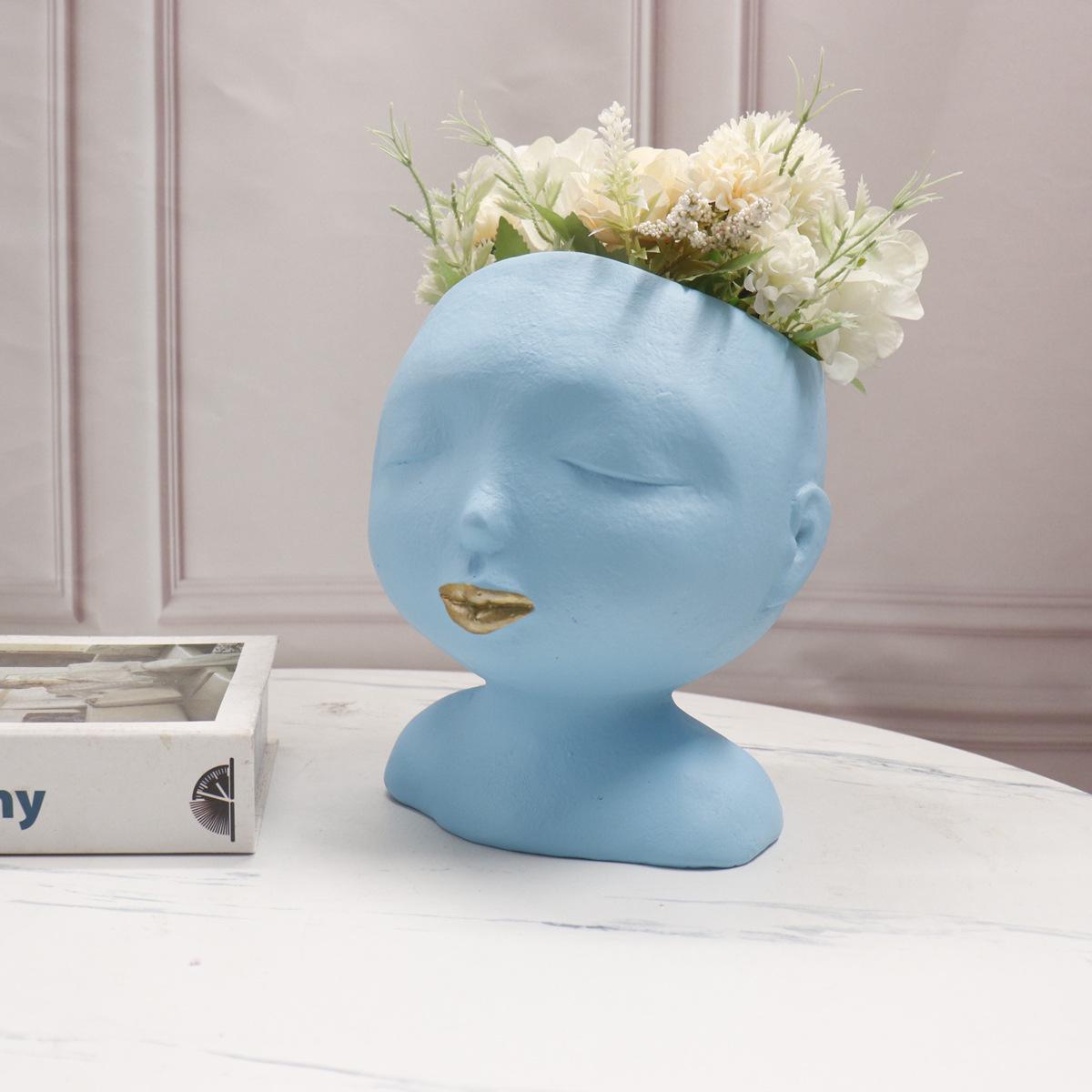 Modern Resin Vase Ornament & Storage Jar - Elegant Home Decoration for Living Rooms