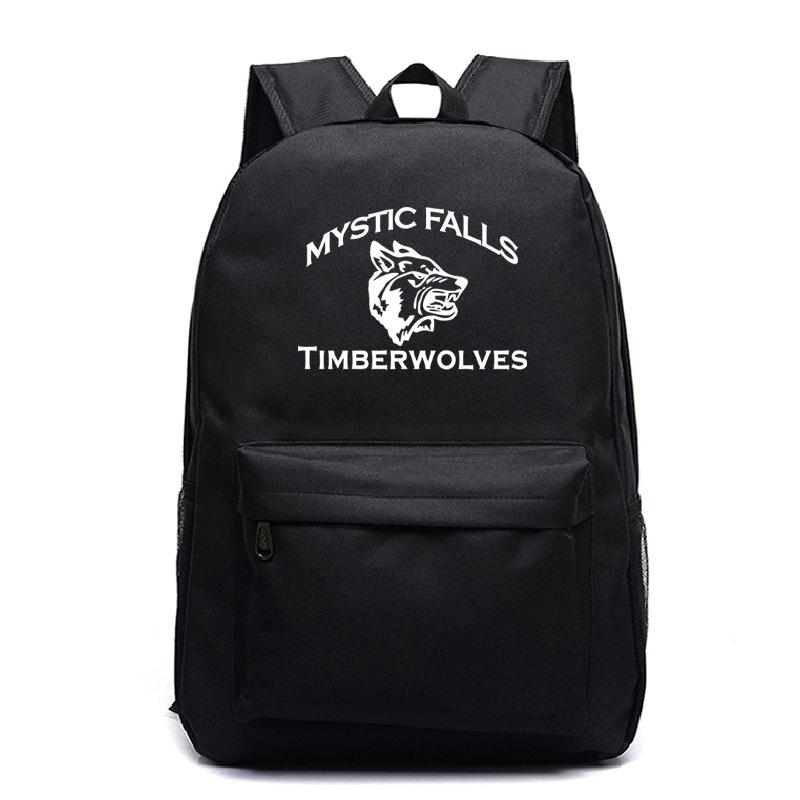 Vampire Diaries Peripheral Elementary and Secondary School Bags Grades 3-6 Casual Backpacks