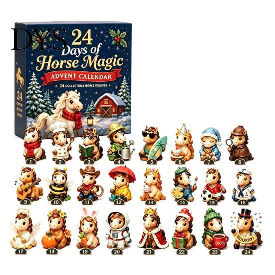 Secret Santa Gifts for Pet Lovers 2026 Christmas Advent Calendar, 24-Day Acrylic 2D Ornament Set with Tree Pendant Animal Figures, Hanging Decor,
