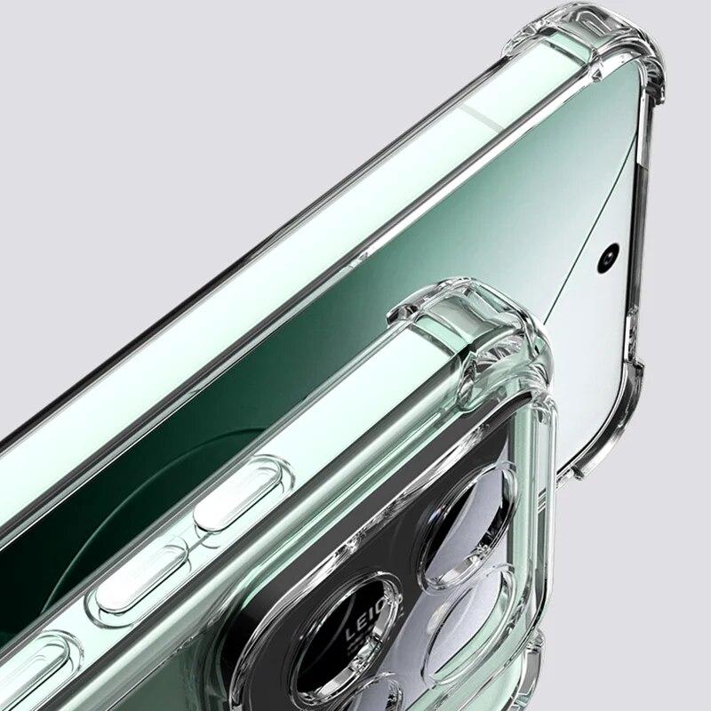 Luxury Silicone Soft Clear Case For Xiaomi Mi 14 13 13T 12 12X 12S 12T 11 11T 11i Pro Shockproof Cover For Xiaomi 13 12 11 Lite