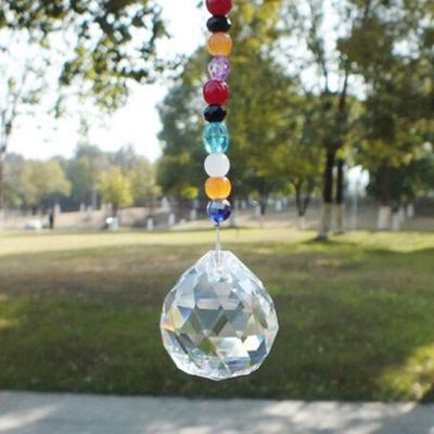 5 Dimensiuni Clear Ball Lot Prismă Feng Shui Sferă Soare Agățat Crystal Catcher Accesorii fațetate