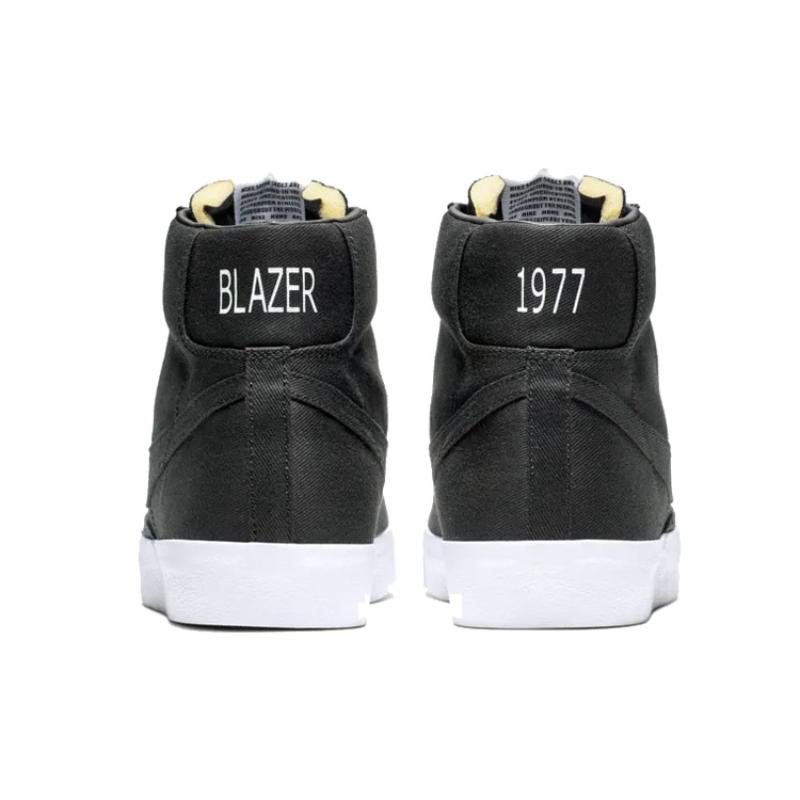 Nike Blazer Mid 77 Canvas Black Sneakers Skateboard Shoes CD8238-001