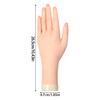 Artificial Nail Practice Hand With Interchangeable Finger Units And Weighted Base For Stability