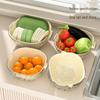 ABXTAO Double-Layer Plastic Drain Basket Set