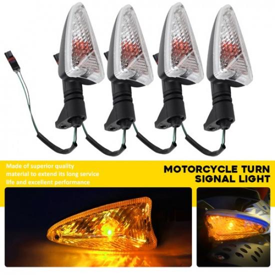 4 шт. Мотоциклетный светодиодный указатель поворота для BMW R1250GS 2018- Прозрачный