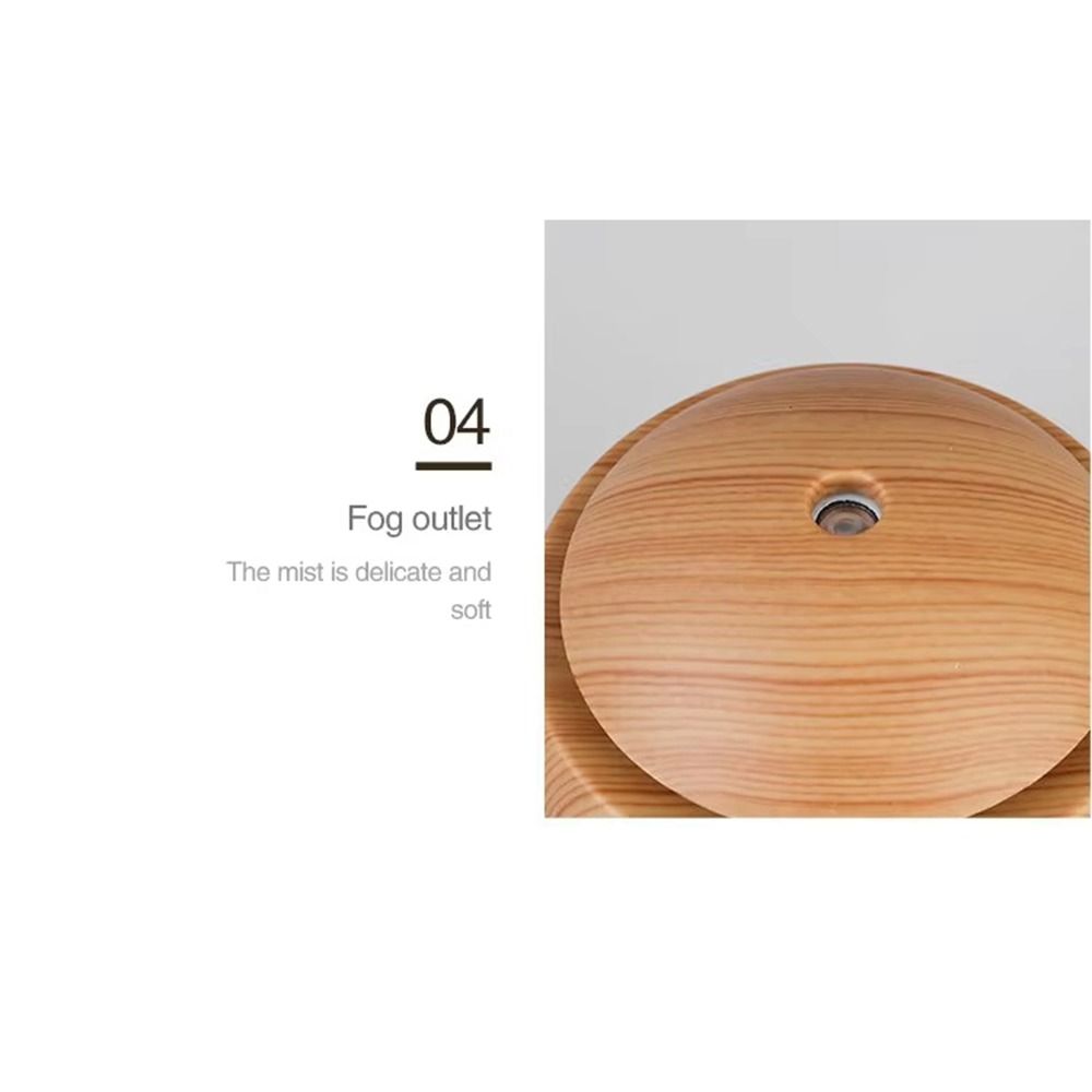 Wood Grain Essential Oil Diffuser Ultrasonic Mini Mist Maker Mist Air Purifier  Bedroom Use