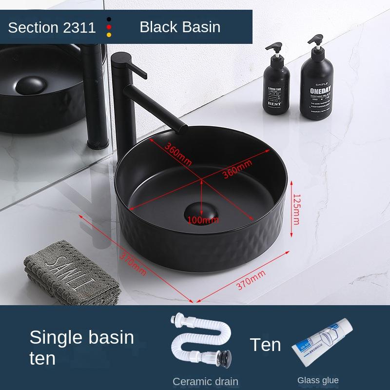 Ceramic Matte Countertop Washbasin Washbasin Engineering Hotel Apartment Bathroom Washbasin