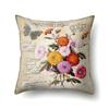 Polyester Pillowcase Automobile Decoration Retro Print Pillowcase Waist Cushion Cover Tower Bedside Cushion Cover