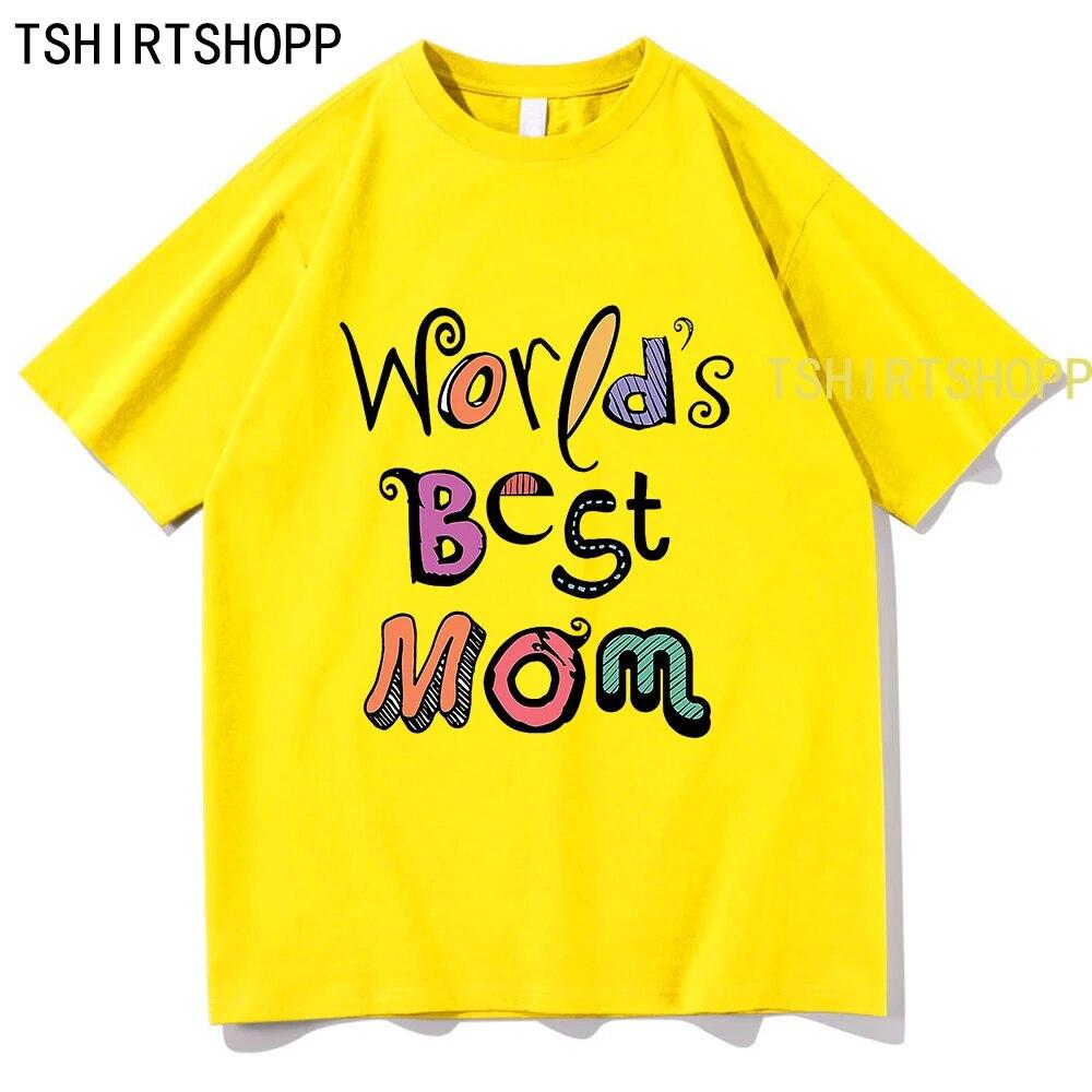 Mother's Day Tshirt Kawaii Clothing High Quality Cotton Tops Women TShirts Summer Short Sleeve T Shirt  Vintage Harajuku Clothes Unisex