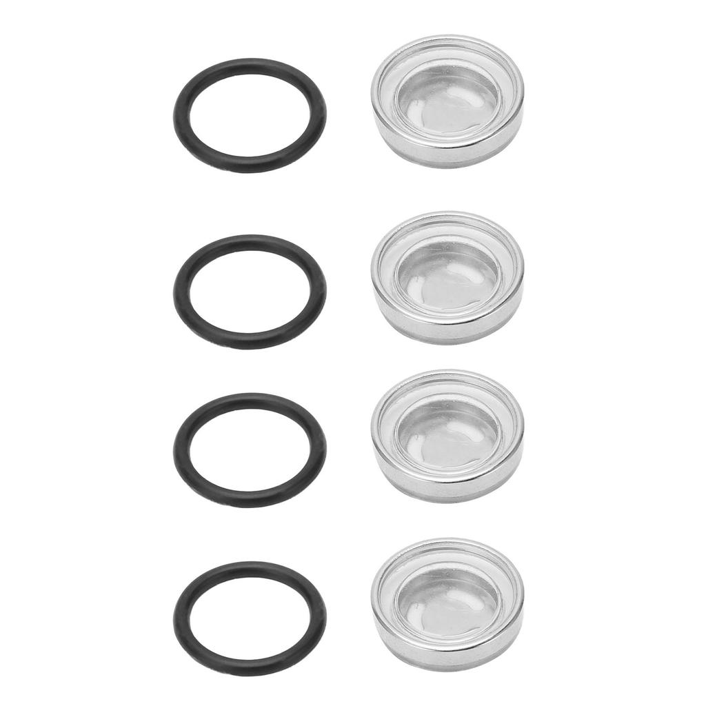 4 Pcs Brake Master Cylinder Reservoir Sight Gasket Set Motorcycle Accessory for Scooter ATV Dirt Bike