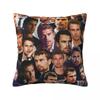 Theo James Photo Collage Throw Pillow Sofa Decorative Covers Cushion Child Luxury Pillow Case Luxury Throw Pillow Covers