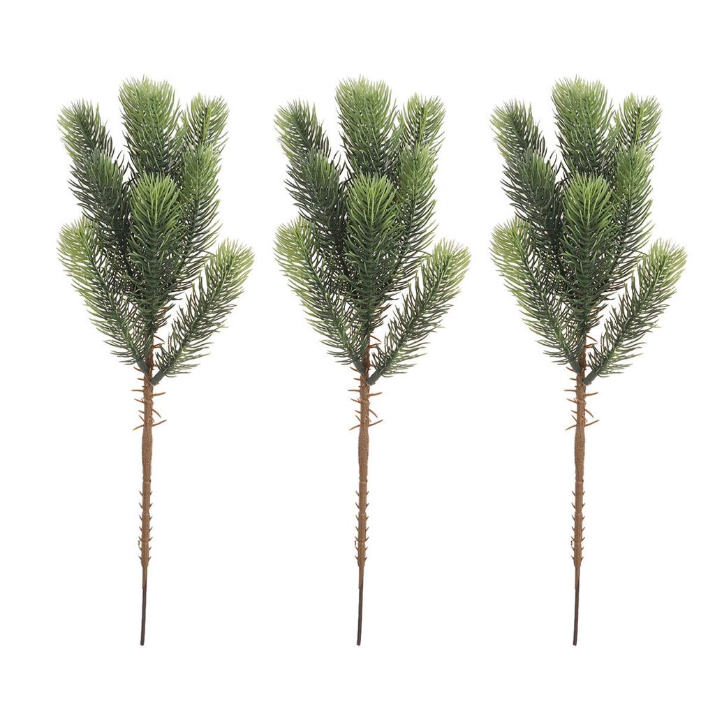 2Pcs Artificial Xmas Leaf Premium Simulated Pine Leaves Green for Home Office Restaurant Decoration Artificial Leaves Decor