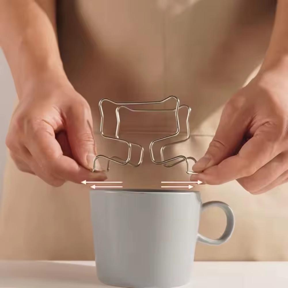 Hanging Ear Drip Coffee Bag Stand Portable Coffee Filter Paper Bag Hanging Ear Drip Holder Stainless Steel Drip Chair