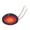12 24V 16LED Round Taillight Red Yellow Light Color Turn Signal for Trailer Trucks Caravan RV