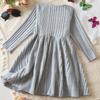 Girls Fashion Cute Long Sleeve Princess Dress Solid Color Casual Dresses