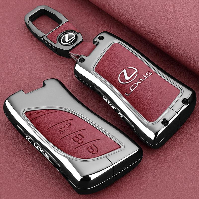 DJSZ3 Zinc alloy Leather Car Remote Key Case Cover Keychain For Lexus NX GS RX IS ES GX LX RC 200 250 350 LS 450H 300H Accessories