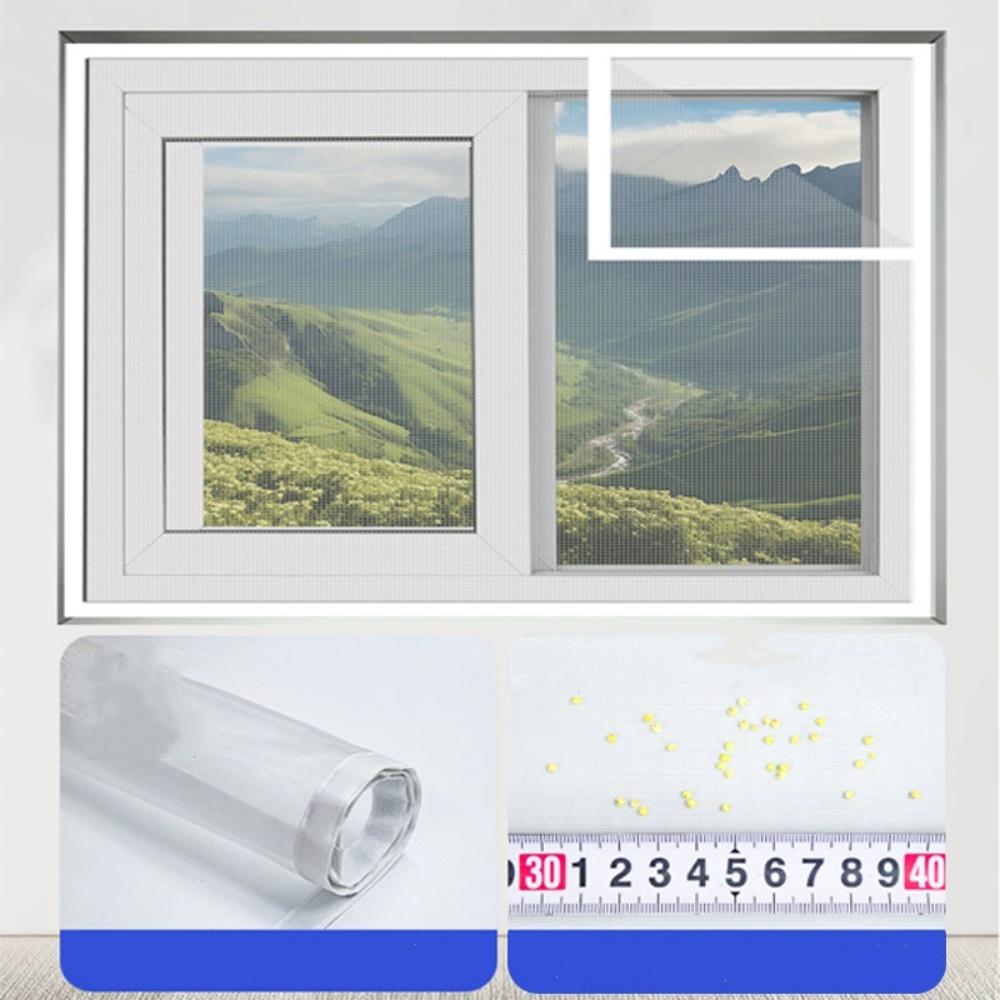 

Self-adhesive Window Screen Curtains Anti Mosquito Insect Prevention Mesh Reusable Fully Wrapped Invisible Mesh Household Goods 60x30cm