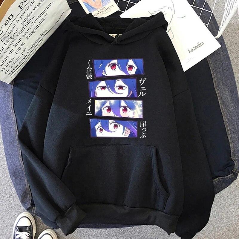 

2022 Vermeil In Gold Senpai Толстовка Аниме Мода Унисекс Толстовка Унисекс Повседневная Осень Зима Модная Уличная Одежда Harajuku y2k Одежда Унисекс