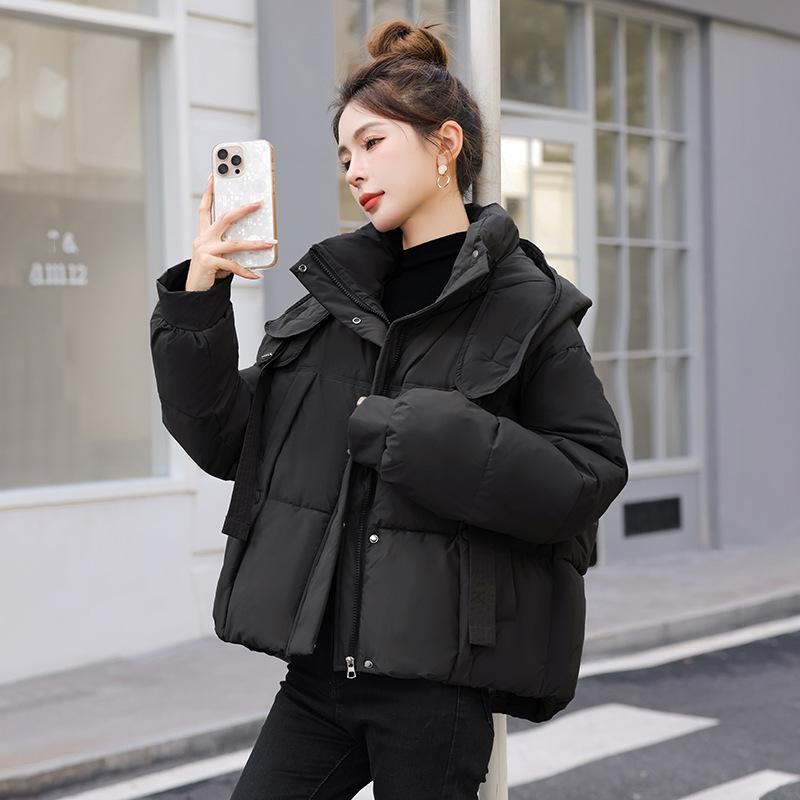 Short down cotton-padded clothes, new winter fashion cotton-padded clothes, loose and thickened warm cotton-padded jackets.