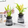 Mini Self Watering Flower Pot Fish Tank Transparent Plastic Plant Pots Self Watering Planter Pot Vase For Home Decoration