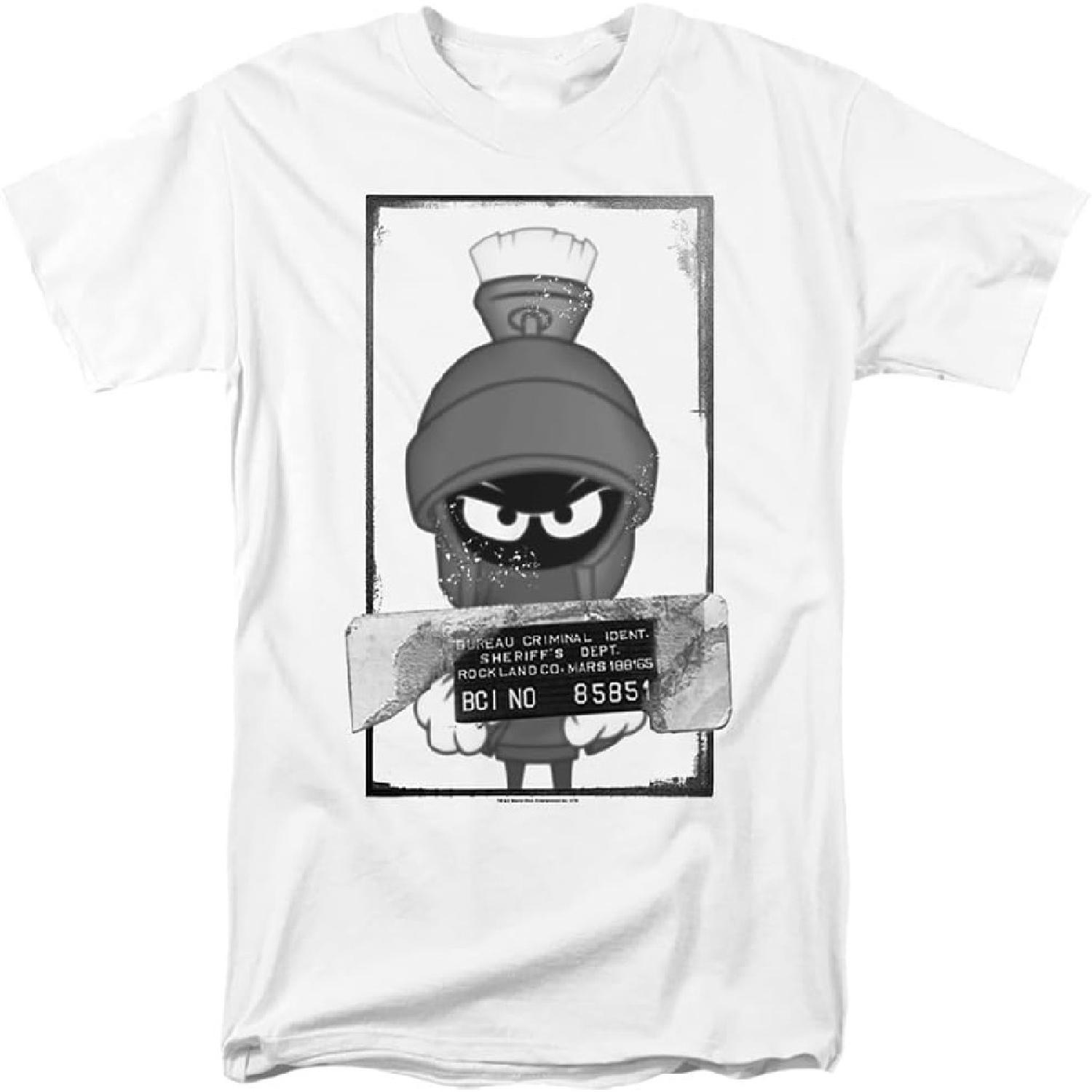 Looney Tunes Marvin The Martin Busted Unisex Adult T Shirt XXXXXL белый