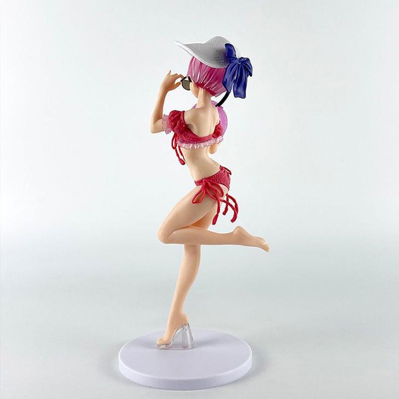 Rem Ram Swimsuit Figure ReZero Anime Life Model Ornament Toy Gift