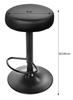ROJST stool - black eco-leather / black base x 2