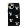 Electroplating Three-Dimensional Violent Bear Mobile Phone Case Is Suitable For Iphone16Pro Trendy Brand Apple 14 Silicone 13 Personality 17