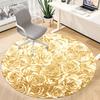 1pc Roses, Floral Office Round Rug, Carpet for Office, Gaming, Lightweight Round Floor Mat yy260208022