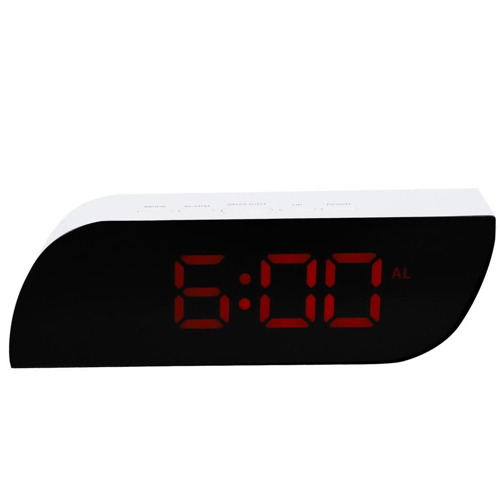 LED Digital Clock 12 24 Hour Conversion Adjustable Brightness Bedside Alarm Clock GHY 0801Red
