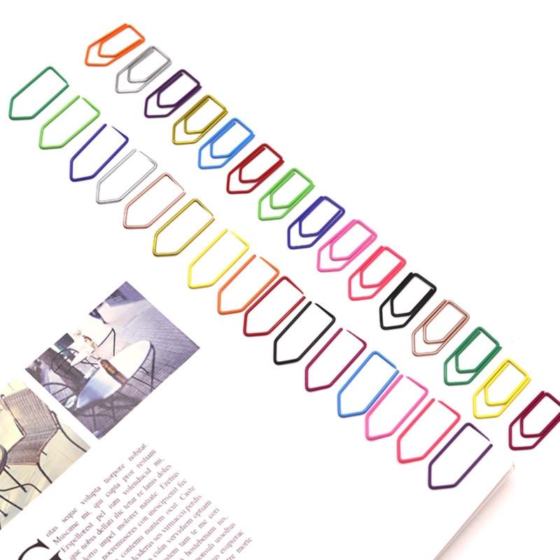 Metal Crayon Paper Clips in Assorted Colors Ideal for Bookmarking and Organizing Office Documents Durabiity
