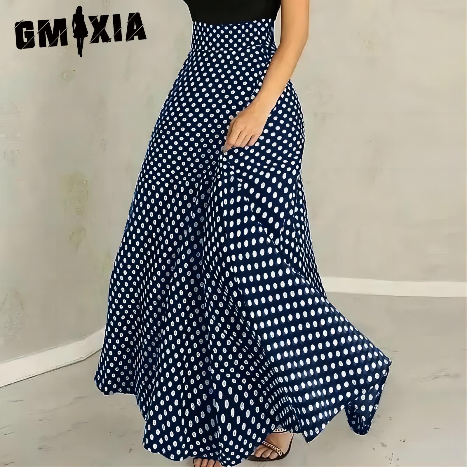 

GMXIA Женская Модная Повседневная Летняя Весенняя Юбка XXXXXL темно-синий