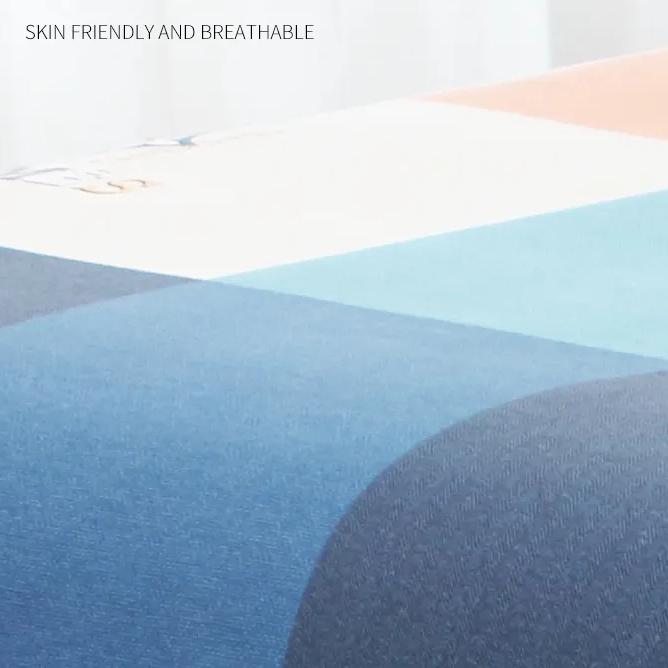 Bettwäsche aus reiner Baumwolle, einteilig, verdickt, weich, bedruckt, für Einzel- und Doppelbetten, Winterbettwäsche