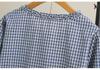 Plaid Plus Size Women's Long Sleeve Lace Round Neck Cardigan - Spring 2026