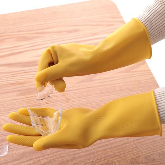 Cleaning Gloves Breathable Oilproof Rubber Anti-scratch Wide Application Washing Gloves for Kitchen