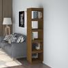 VidaXL Bookcase-Partition Honey Brown 40x35x167 Cm Solid Pine