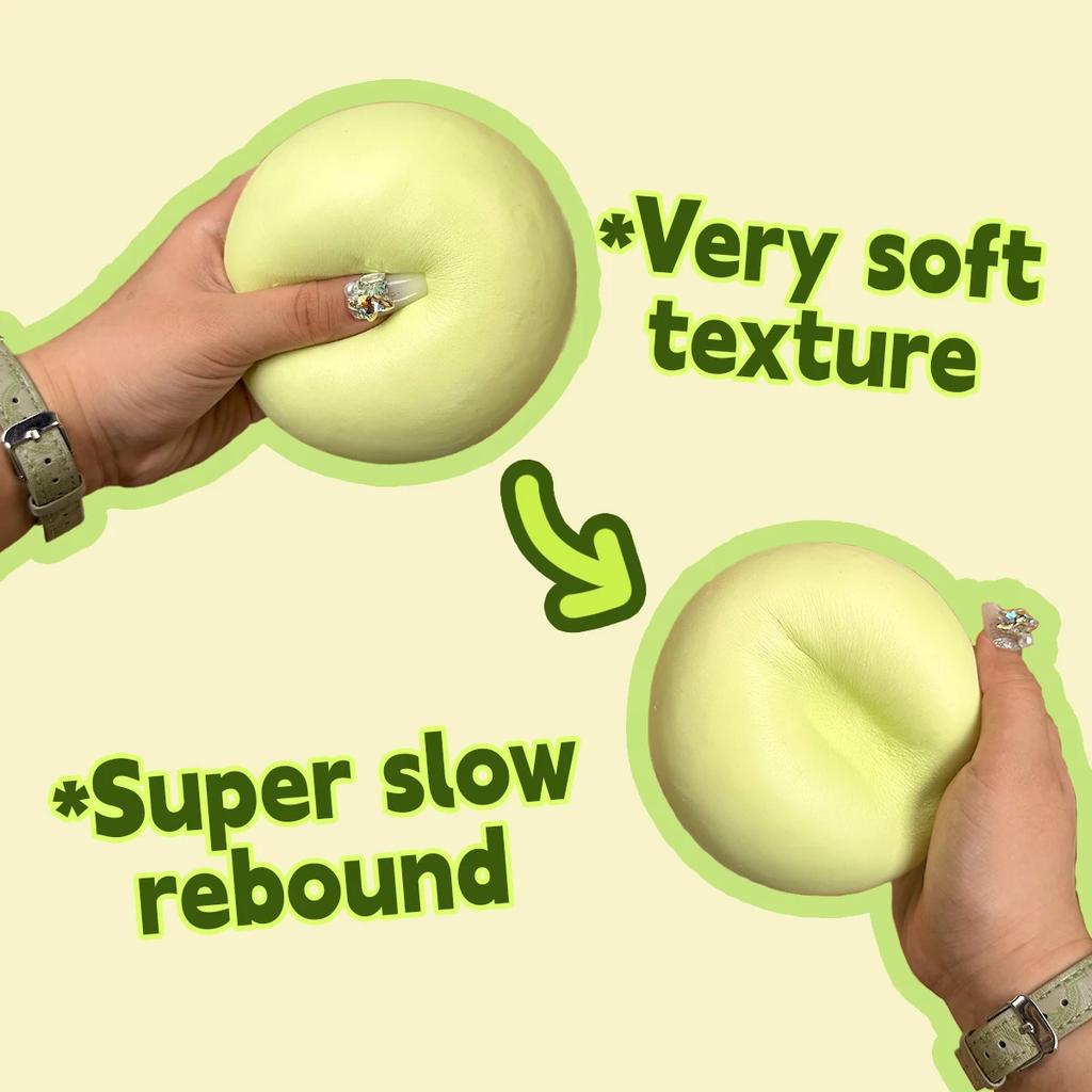 Colorful Dumpling Cake Decompression Squish Balls Low Rebound Stress Dough Toys for Home Office Decoration Daily Gifts