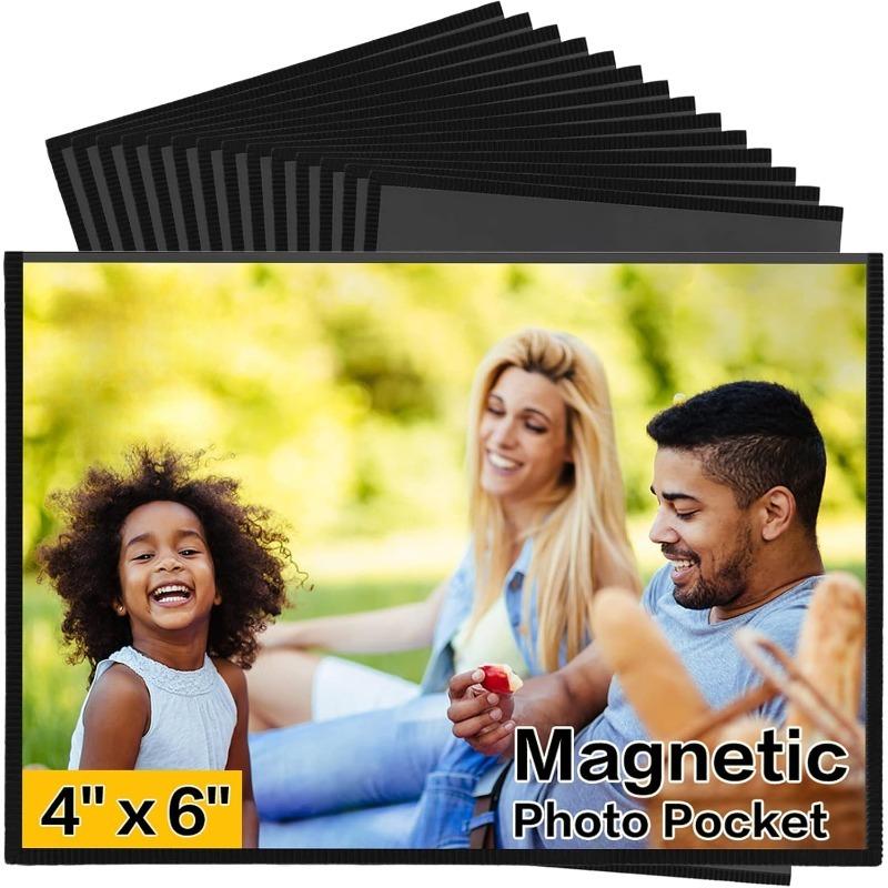 

Magnetic Picture Frame, 5pc 4 X 6 Inches Fridge Magnetic Photo Frames, Magnetic Photo Frames for Refrigerator,Home,School,Office