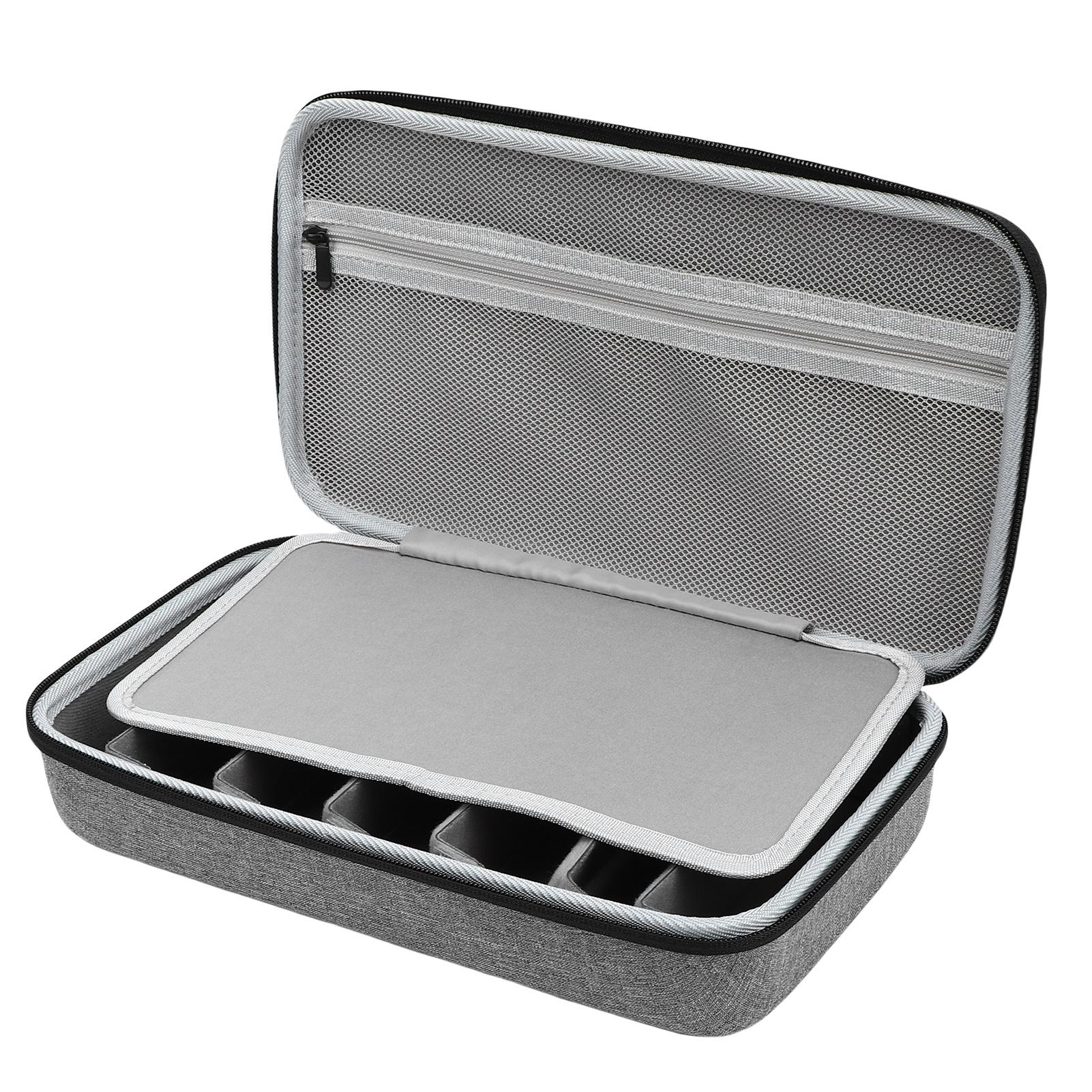 

Travel Sunglasses Case Slot Eyeglasses Hard Storage Box for Multiple Pairs Gray