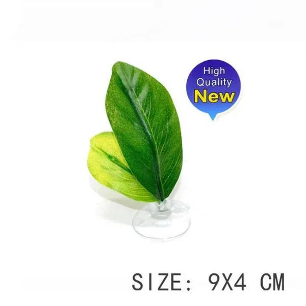1Pc Artificial Aquarium Leaf Plants Decoration Betta Fish Rest Spawning Ornamental Plant Betta Fish Play Relax Hide Leaf Hammock