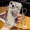 Metallic Finger Ring Holder Case For Iphone 15 14 13 12 11 Pro Max Glitter Diamond Cover For Samsung S24 S23 S22 Ultra S20 A34 A14 A34 A54 A13 A33 A53