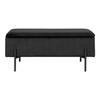 House Nordic Luna Storage Bench Black 442802
