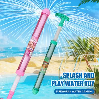 Pull-Type Water Splash Toy for Kids High-Capacity Outdoor Summer Sprayer with 8-10m Range Summer Water Shooter for Pool Beach Backyard