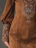 V-Neck Embroidered Mini Bodycon Dress for Women - European & American Style 2025